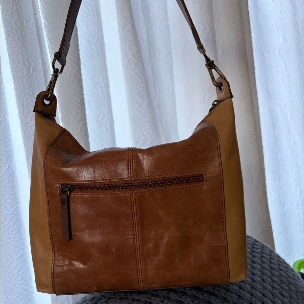 The Sak Genuine Leather Brown Hobo Shoulder Bag